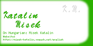 katalin misek business card